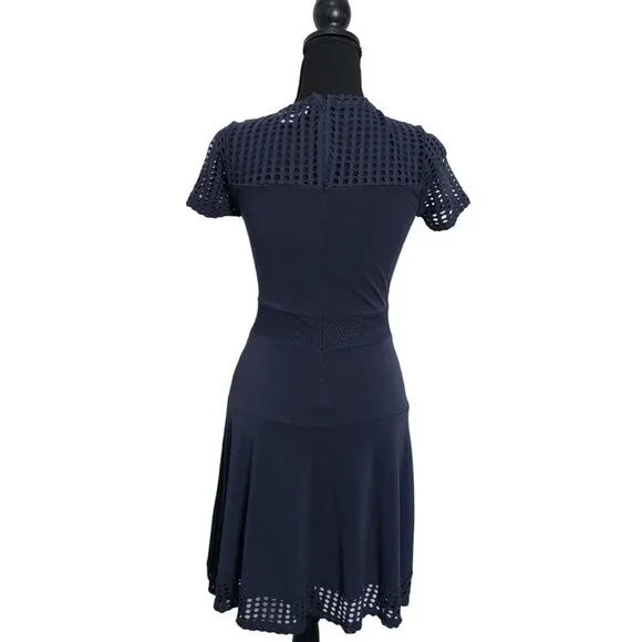 Michael Kors Sheat Women Dress SIze XS Navy Blue - Picture 2 of 12